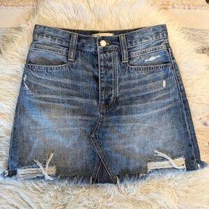 Madewell Rigid Denim A-line Skirt